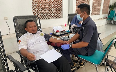 Kegiatan Donor Darah di MAN 2 Majalengka Berjalan Lancar, Himpun 19 Labu Darah.
