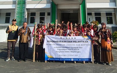 Pengembaraan Calon Pramuka Penegak Laksana MAN 2 Majalengka Resmi Dilepas, Wujud Pembinaan Karakter dan Kemandirian
